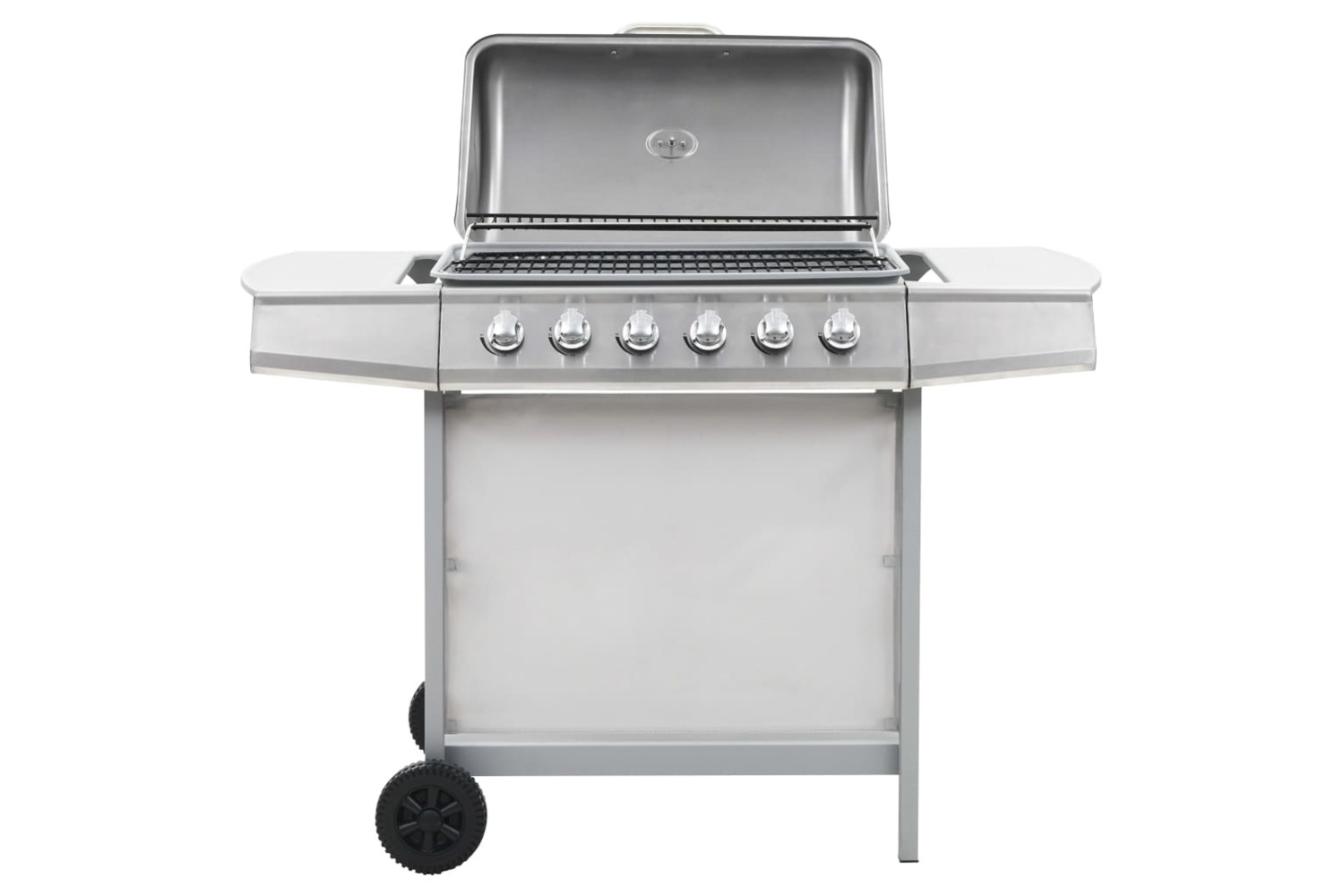 vidaXL 44283 Gas Bbq Grill With 6 Cooking Zones Stainless Steel Silver (at/de/ch Only)
