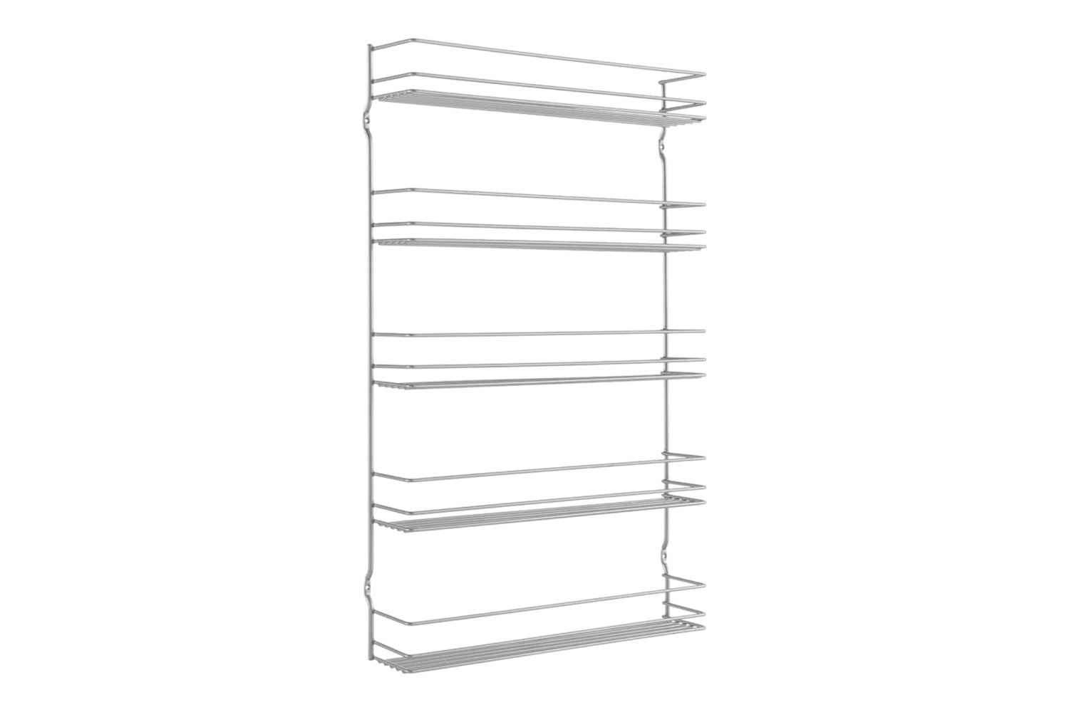Metaltex 443439 5-tier Wall Spice Rack Pepito Silver