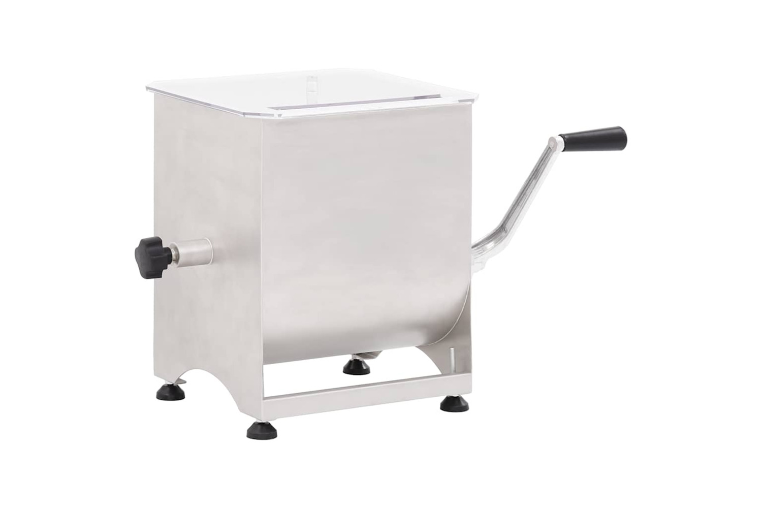 Vidaxl Meat Mixer With Gear Box Silver Stainless Steel