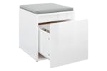Vidaxl 808780 Box Drawer High Gloss White 40.5x40x40 Cm Engineered Wood