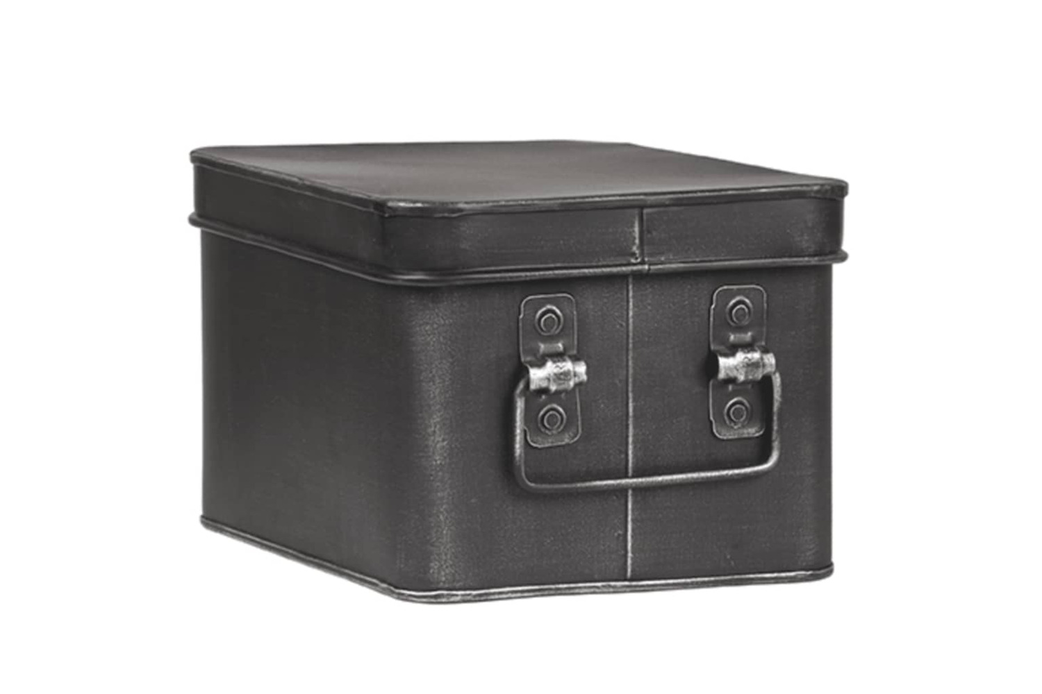 Label51 436662 Storage Box Media 22x17x13 Cm M Antique Black