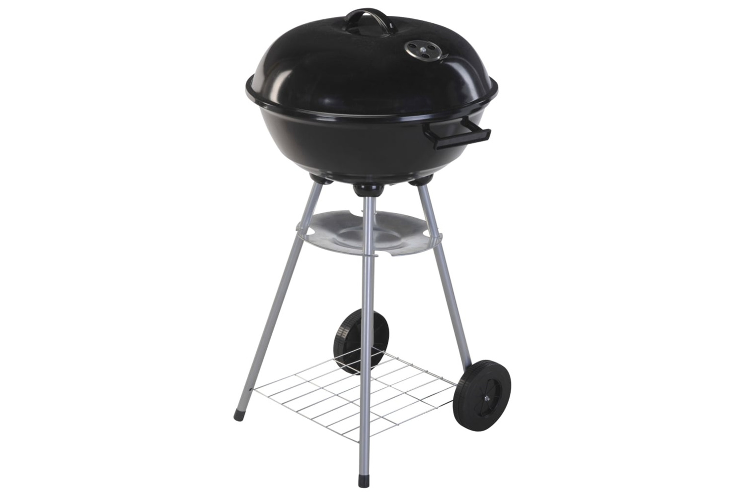 Progarden 436296 Kettle Barbecue On Wheels 46 Cm Black