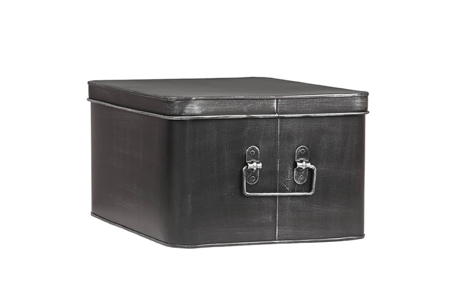 Label51 436671 Storage Box Media 35x27x18 Cm Xl Antique Black