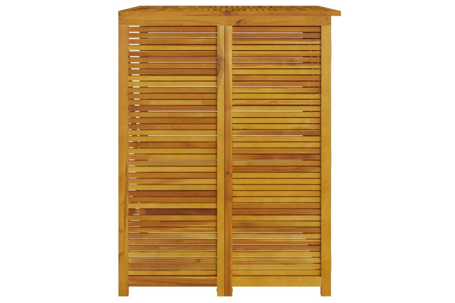 Vidaxl 3155239 Double Garbage Bin Shed 140x89x117 Cm Solid Wood Acacia