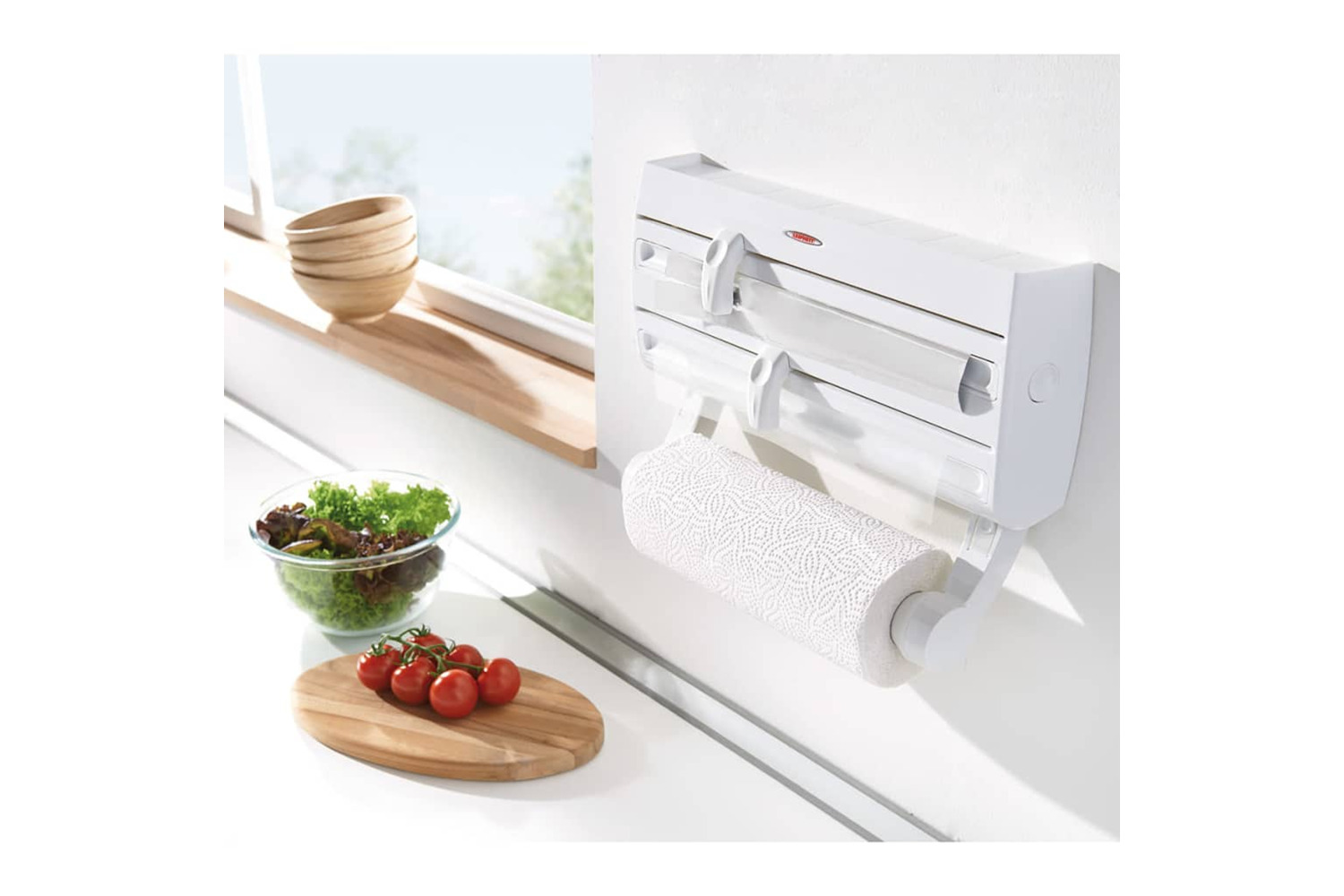 Leifheit Wall-mounted Roll Holder Parat F2 White 25771