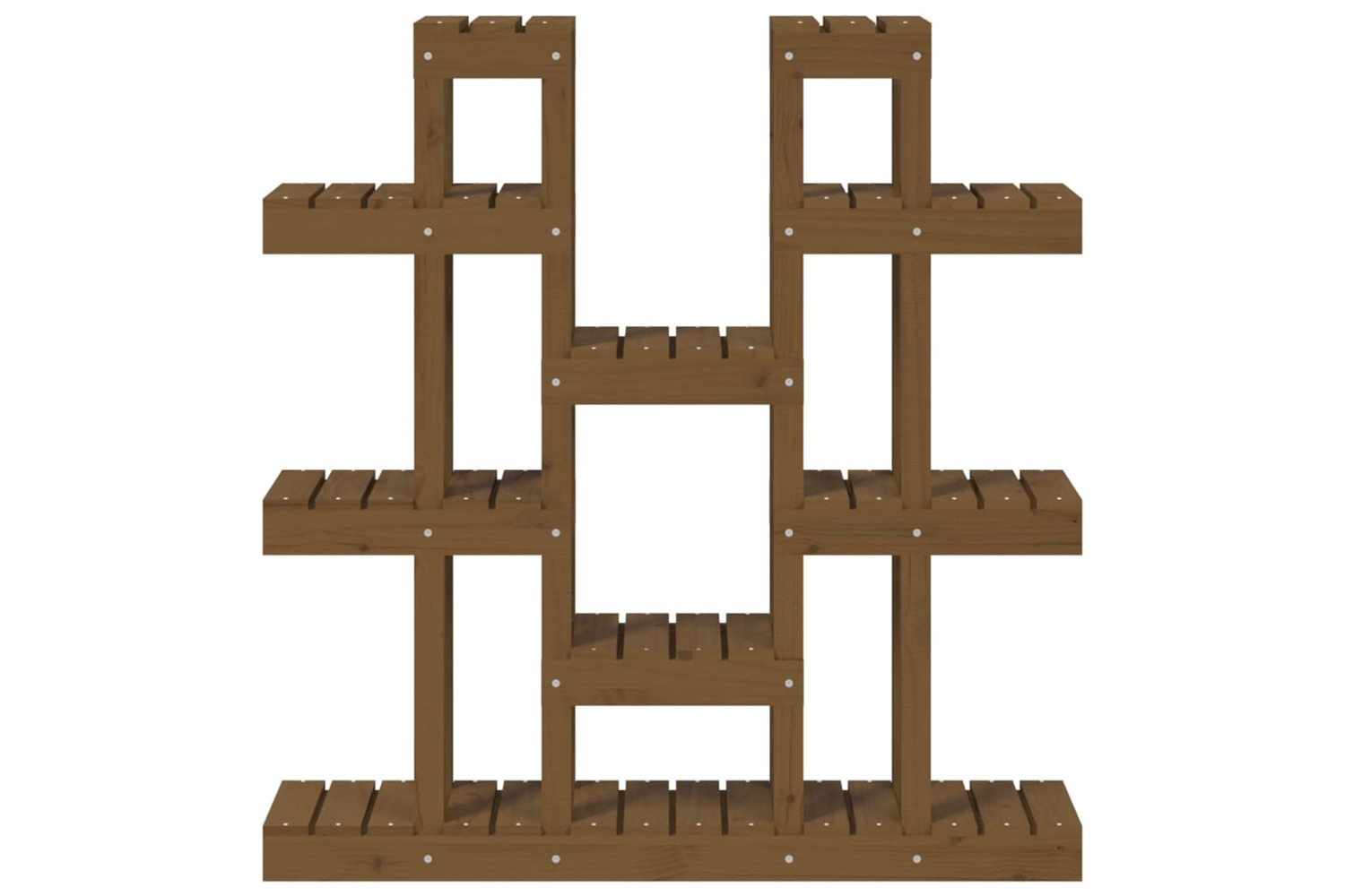 vidaXL 822095 Plant Stand Honey Brown 104.5x25x109.5cm Solid Wood Pine