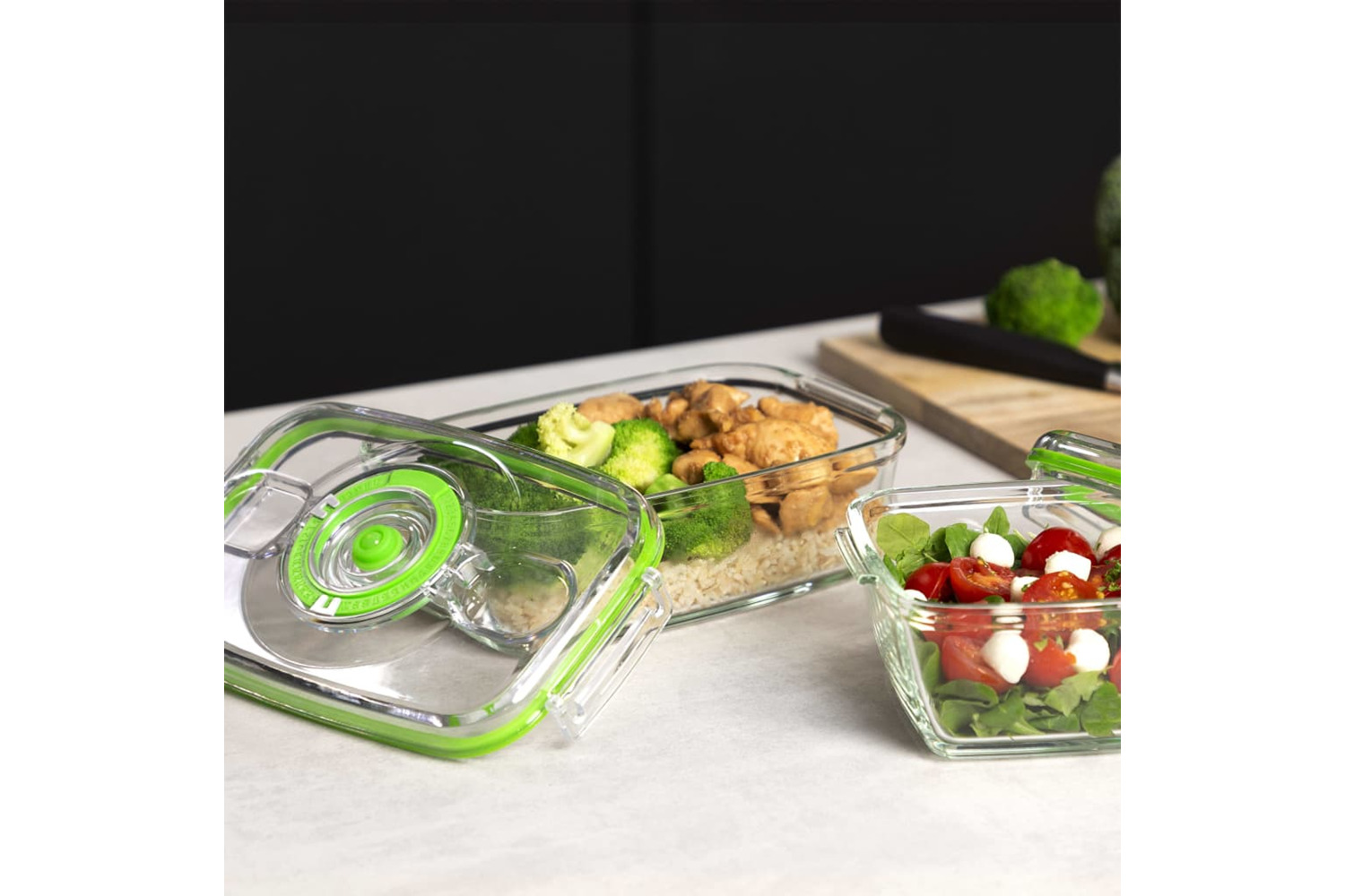 Princess 432121 Food Container Set 2 Pcs L Transparent