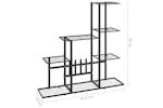 Vidaxl 336112 Flower Stand 94.5x25x88 Cm Black Metal