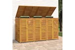 Vidaxl 3155240 Triple Garbage Bin Shed 210x89x117 Cm Solid Wood Acacia