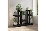 Vidaxl 822101 Plant Stand Black 104.5x25x77.5 Cm Solid Wood Pine