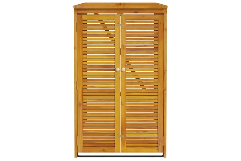 Vidaxl 360027 Single Garbage Bin Shed 70x89x117 Cm Solid Wood Acacia