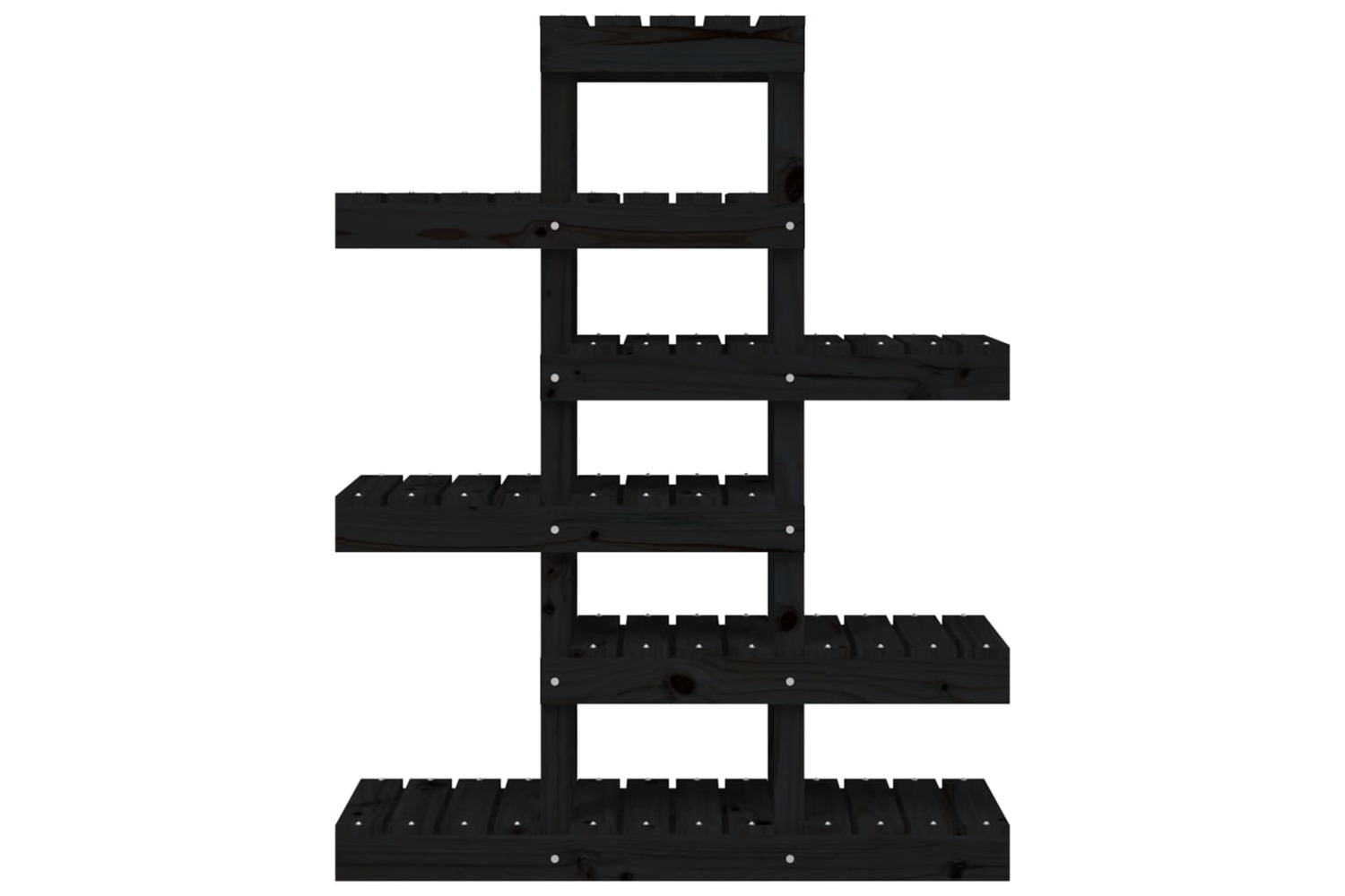 vidaXL 822091 Plant Stand Black 85x25x109.5cm Solid Wood Pine