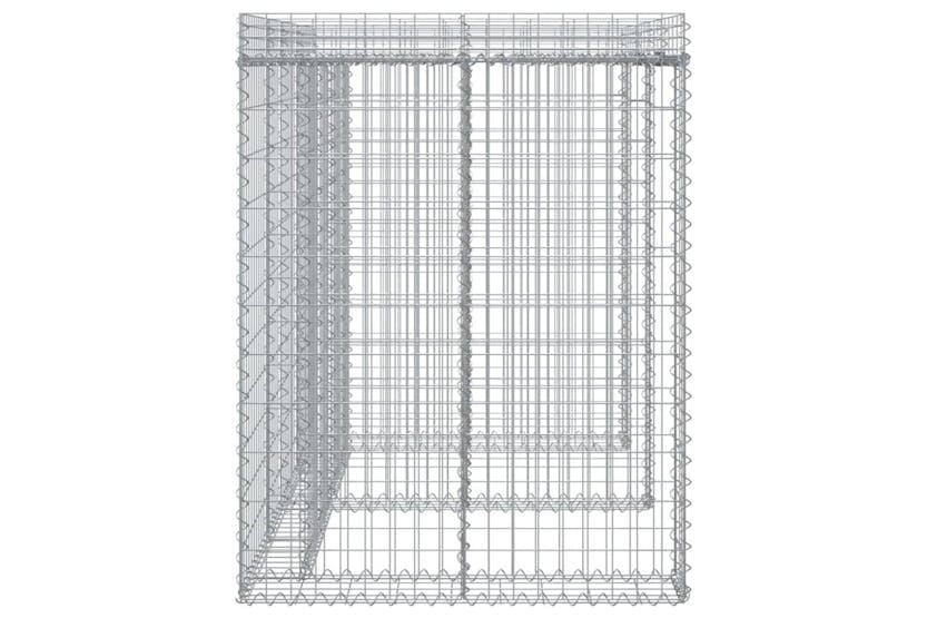 Vidaxl 151336 Gabion Wall For Garbage Bin 192x91x120 Cm Galvanised Iron