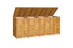 Vidaxl 3155241 Quadruple Garbage Bin Shed 280x89x117 Cm Solid Wood Acacia