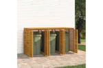 Vidaxl 3155240 Triple Garbage Bin Shed 210x89x117 Cm Solid Wood Acacia