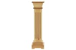 Vidaxl 323968 Classic Square Pillar Plant Stand Light Wood 17x17x66 Cm Mdf