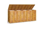 Vidaxl 3155241 Quadruple Garbage Bin Shed 280x89x117 Cm Solid Wood Acacia