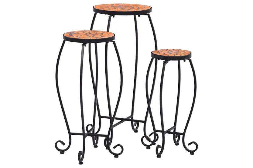 Vidaxl 46701 Mosaic Tables 3 Pcs Terracotta Ceramic