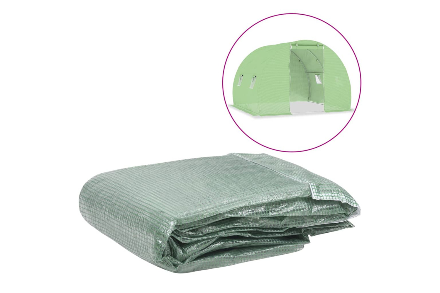 vidaXL 316442 Greenhouse Replacement Cover (6 m²) 200x300x200cm Green