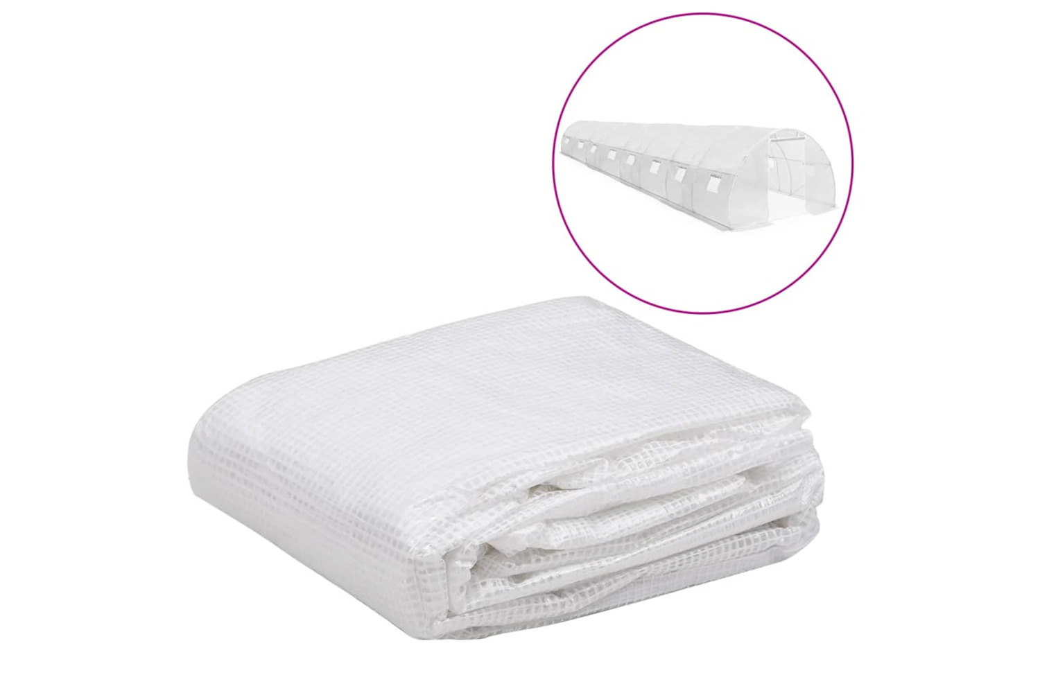 vidaXL 316439 Greenhouse Replacement Cover (36 m²) 3x12x2 M Transparent