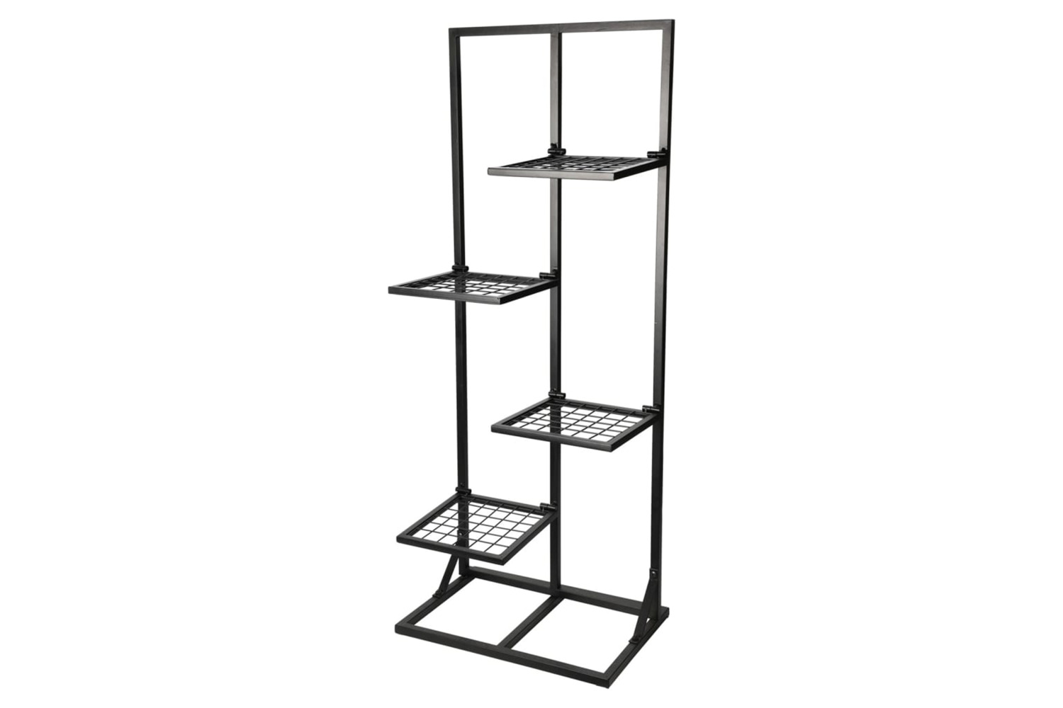 Progarden 445882 Flower Rack With 4 Shelves 40x27x102 Cm Black