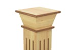 Vidaxl 323968 Classic Square Pillar Plant Stand Light Wood 17x17x66 Cm Mdf