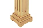 Vidaxl 323968 Classic Square Pillar Plant Stand Light Wood 17x17x66 Cm Mdf