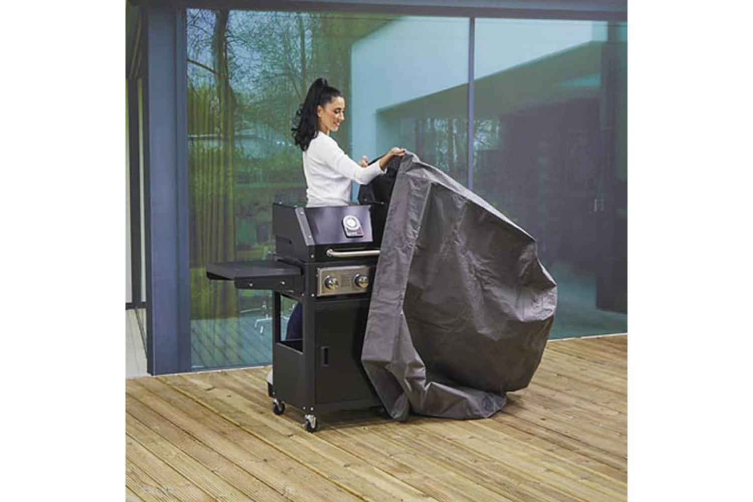 Perel Garden 443082 Outdoor Barbecue Cover 145 Cm