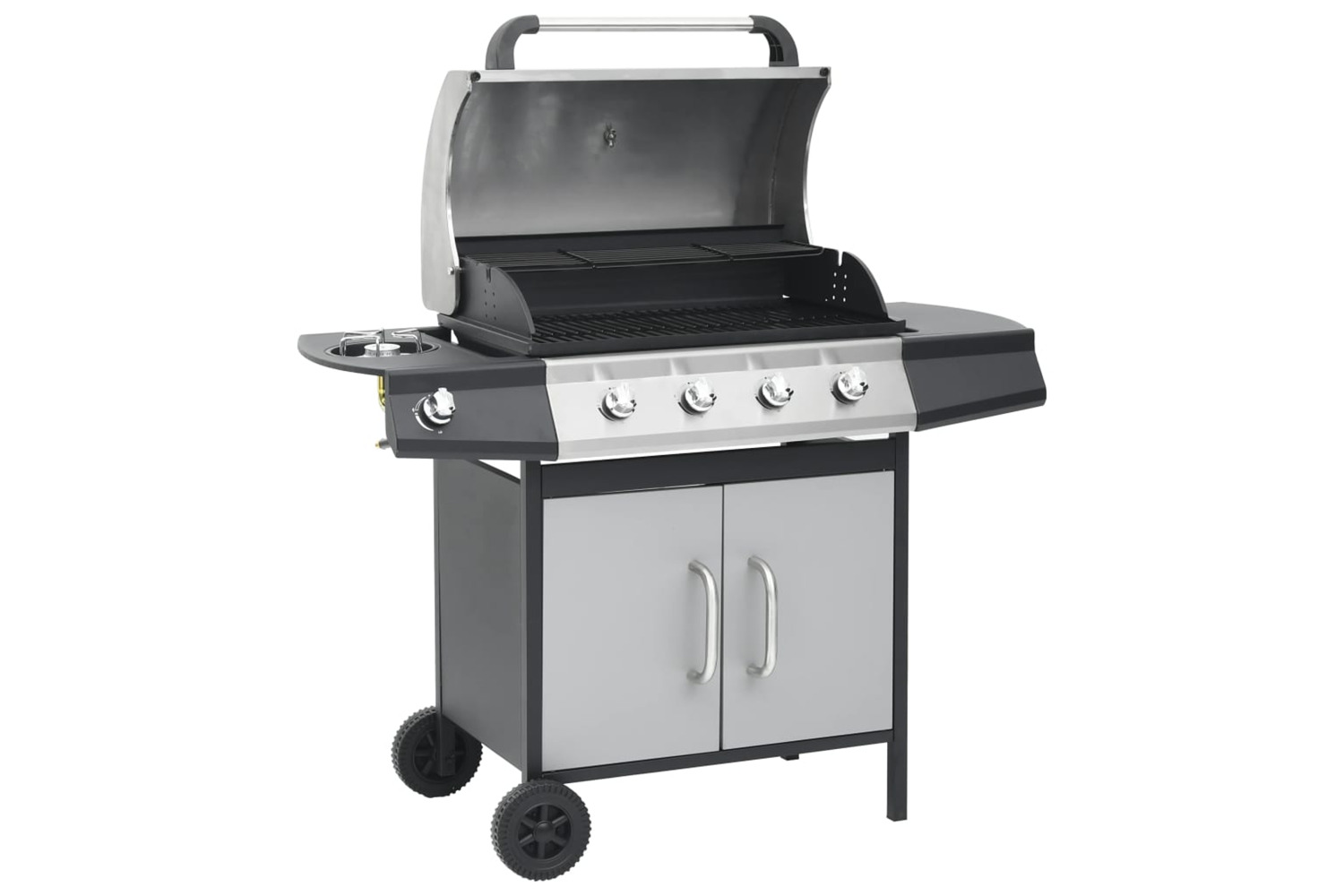 vidaXL 310107 Gas Barbecue Grill 4+1 Cooking Zone Steel & Stainless Steel