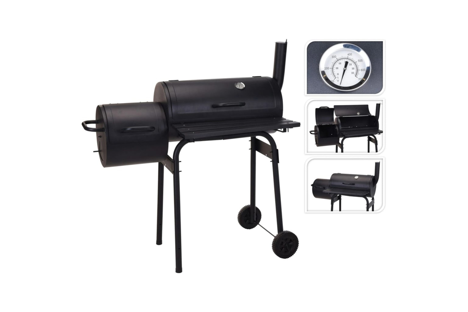 Progarden 436256 Barbecue Smoker Black