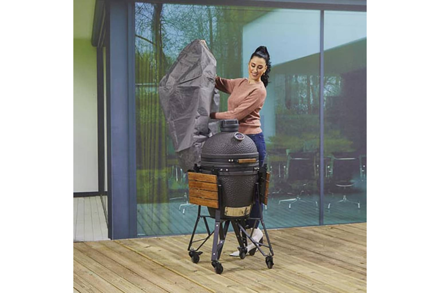 Perel Garden 443086 Outdoor Barbecue Cover 80 Cm