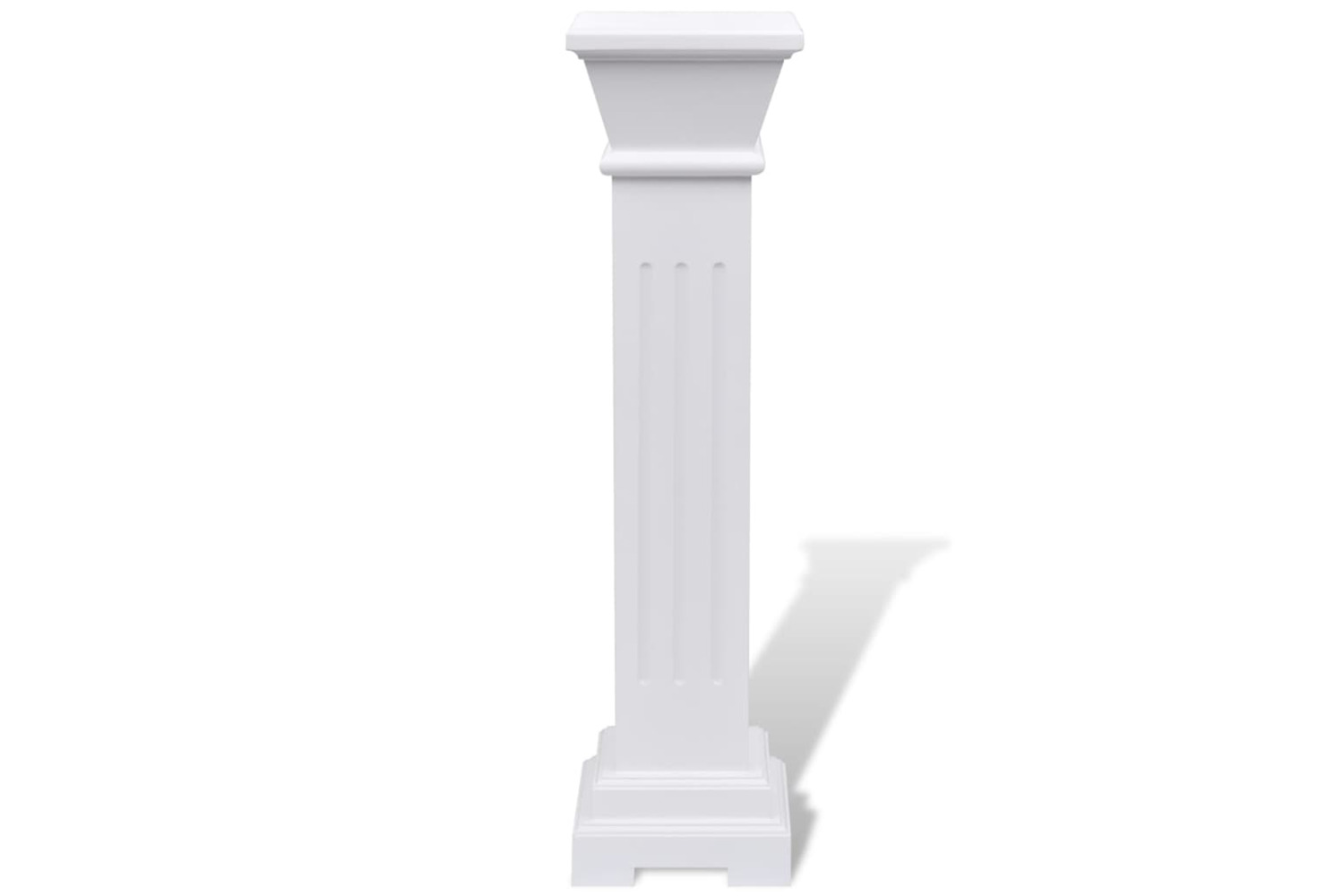 vidaXL 241849 Classic Square Pillar Plant Stand Mdf