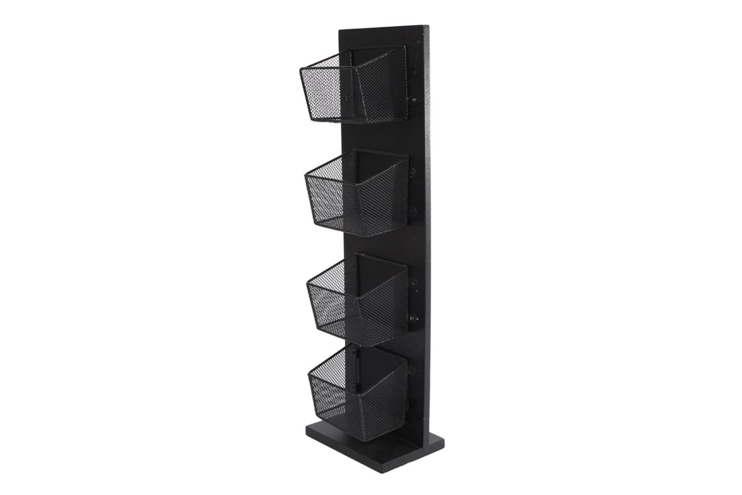 Gifts Amsterdam 442148 Tea Rack Mandy 1x4 Wood And Metal Black 12x8x42 Cm