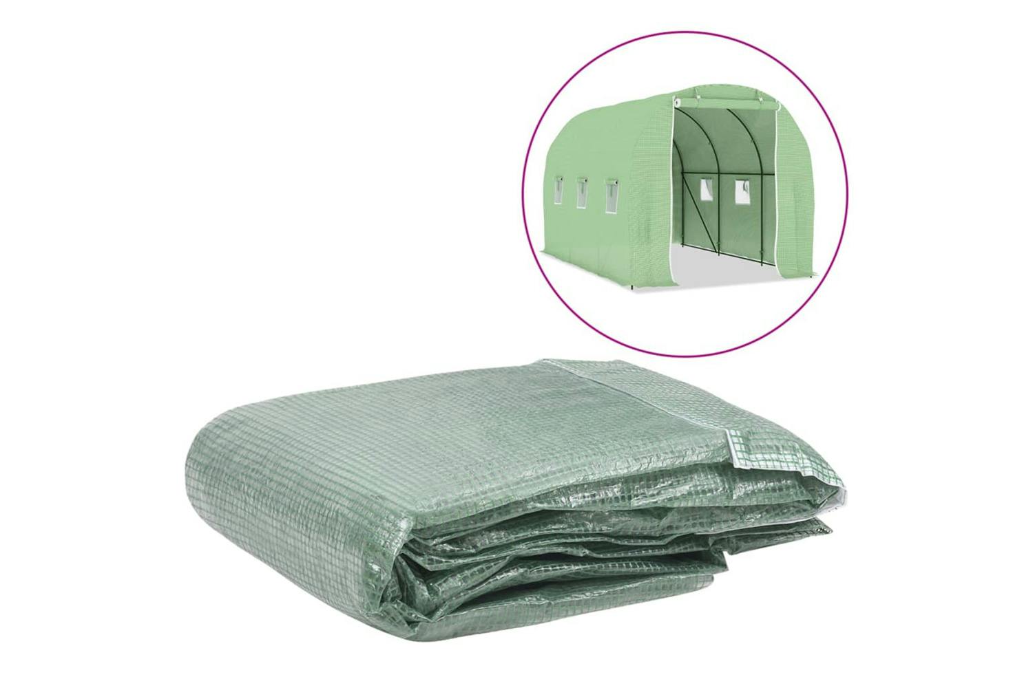 Vidaxl 316448 Greenhouse Replacement Cover (6.86 Mâ²) 200x343x200 Cm Green