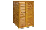 Vidaxl 360027 Single Garbage Bin Shed 70x89x117 Cm Solid Wood Acacia