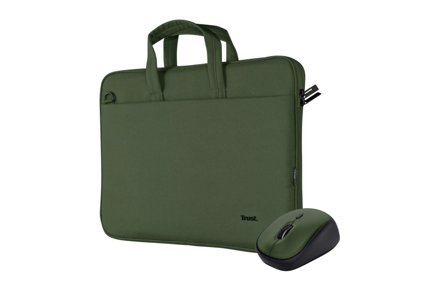 Trust Bologna 16" Laptop & Mouse Bag Set | Green