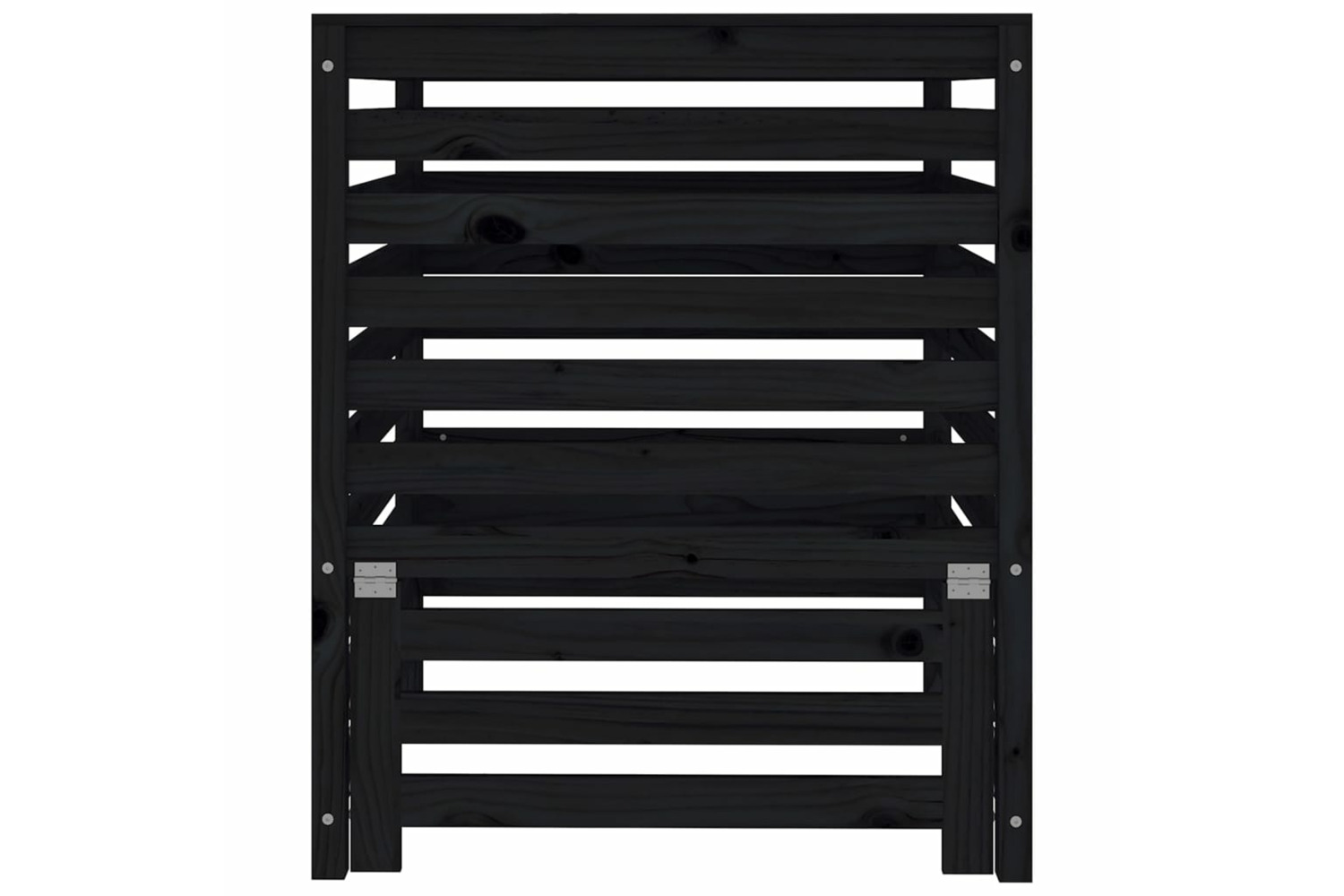 vidaXL 823819 Composter Black 82.5x82.5x99.5cm Solid Wood Pine