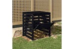 Vidaxl 823812 Composter Black 63.5x63.5x77.5 Cm Solid Wood Pine