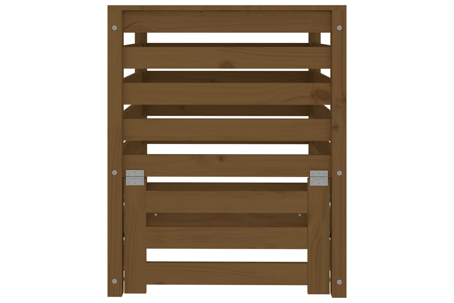 vidaXL 823811 Composter Honey Brown 63.5x63.5x77.5cm Solid Wood Pine