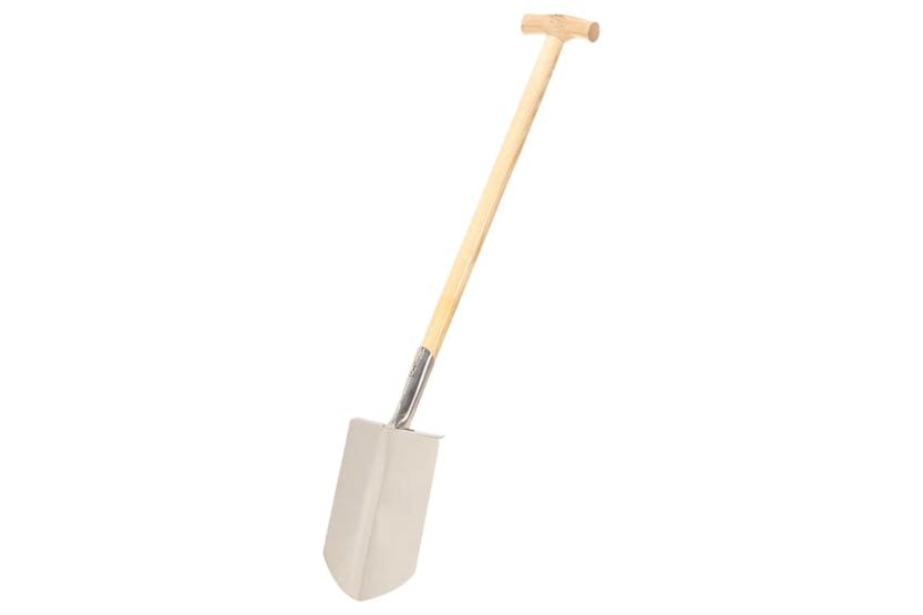 Vidaxl 146147 Garden Point Shovel T Grip Stainless Steel And Ashwood