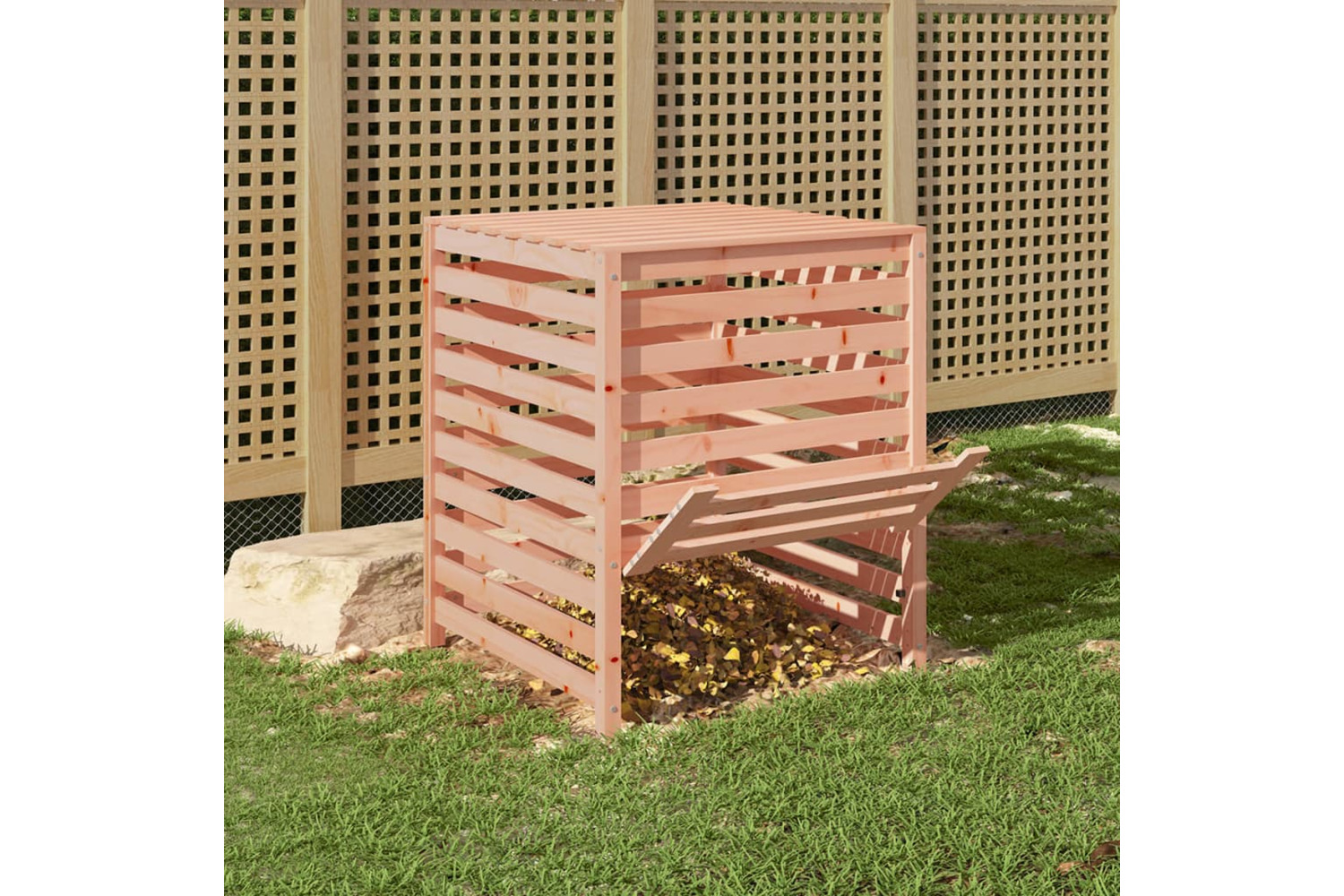 vidaXL 823820 Composter 82.5x82.5x99.5cm Solid Wood Douglas