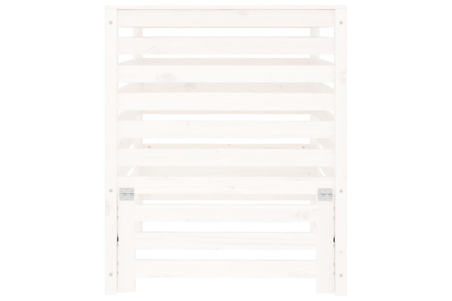 vidaXL 823816 Composter White 82.5x82.5x99.5cm Solid Wood Pine