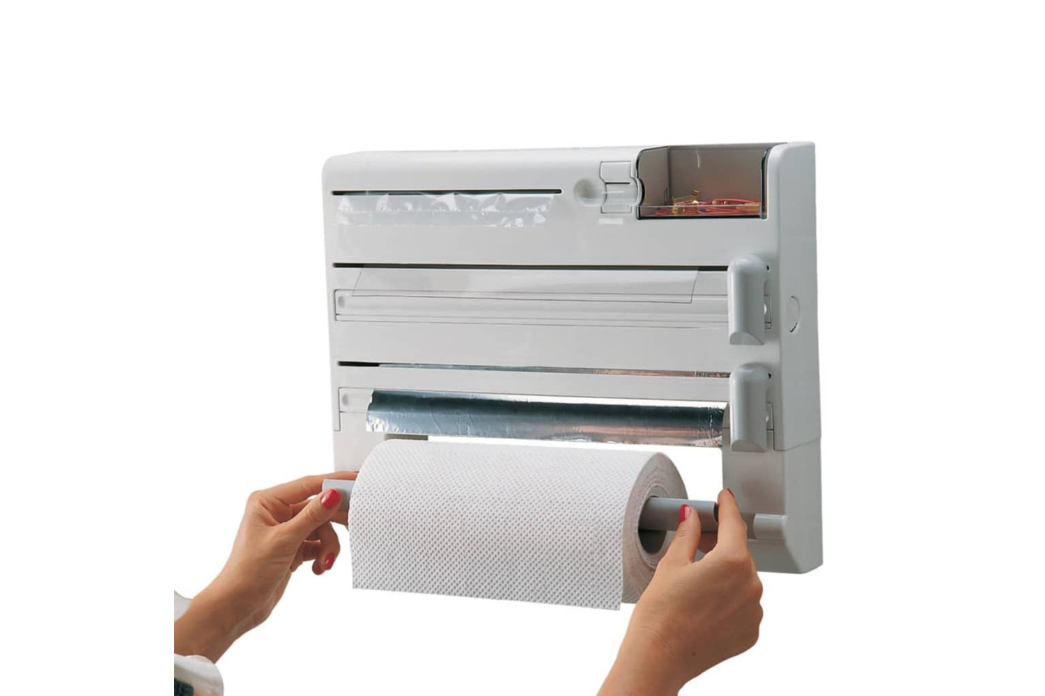 Leifheit Wall-mounted Roll Holder Parat Plus White 25723