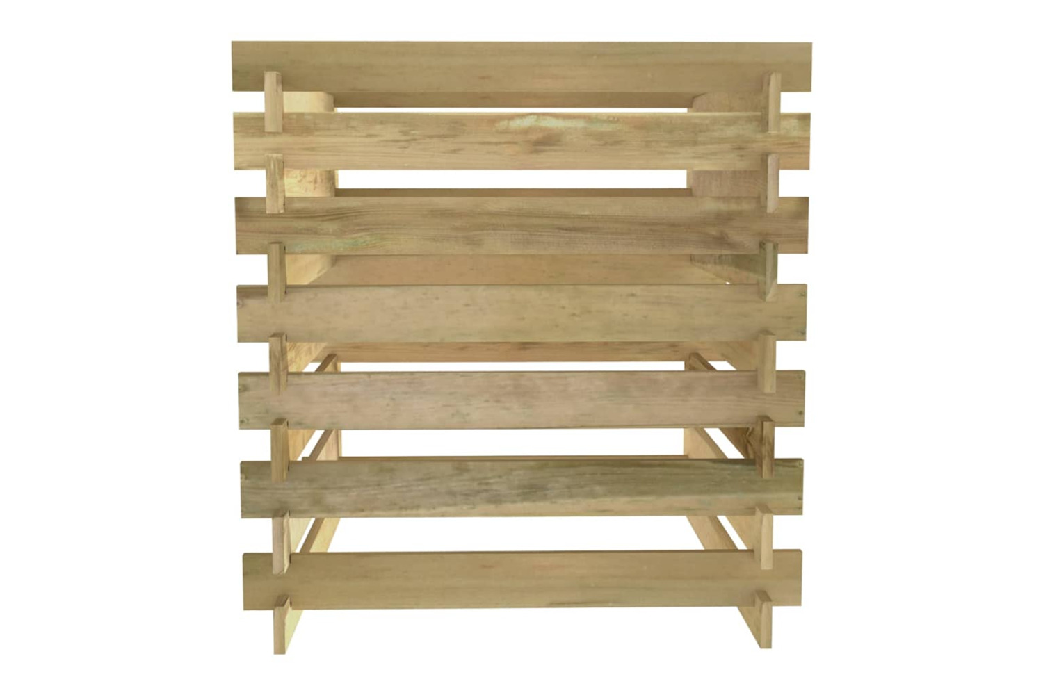 vidaXL 318377 Slatted Garden Composter 90x90x90cm Impregnated Pinewood