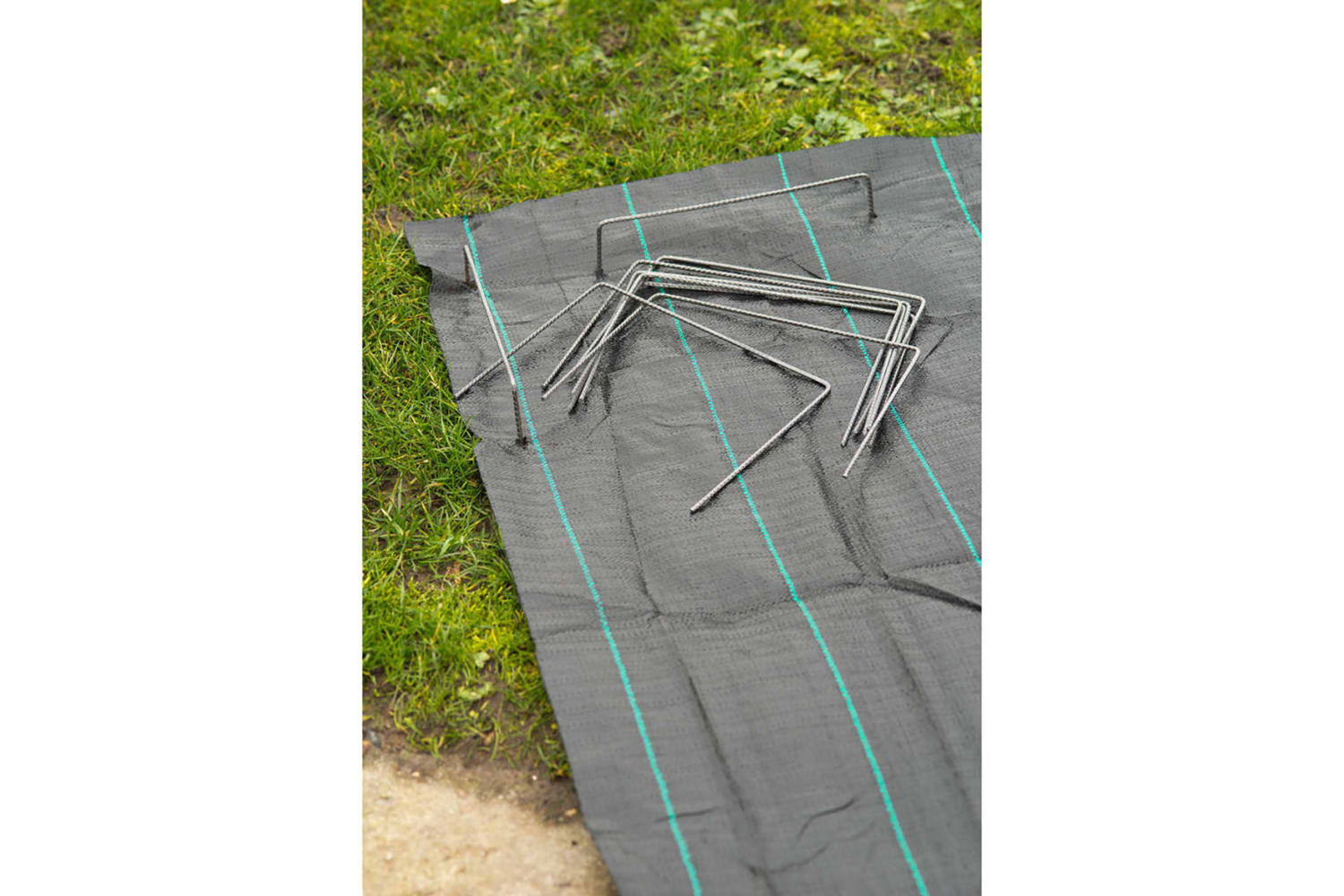 Nature Weed Control Ground Cover Fixing Pegs 20 Pcs 25x20 Cm Metal