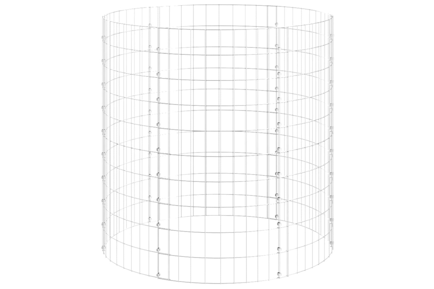 vidaXL 3115944 Garden Composter ÃÂ100x100cm Galvanised Steel