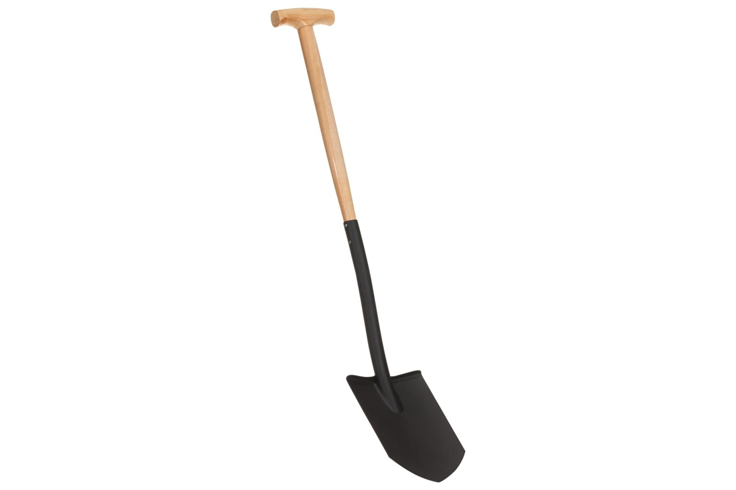 vidaXL Garden Point Shovel T Grip Steel And Hardwood