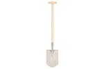 Vidaxl 146147 Garden Point Shovel T Grip Stainless Steel And Ashwood