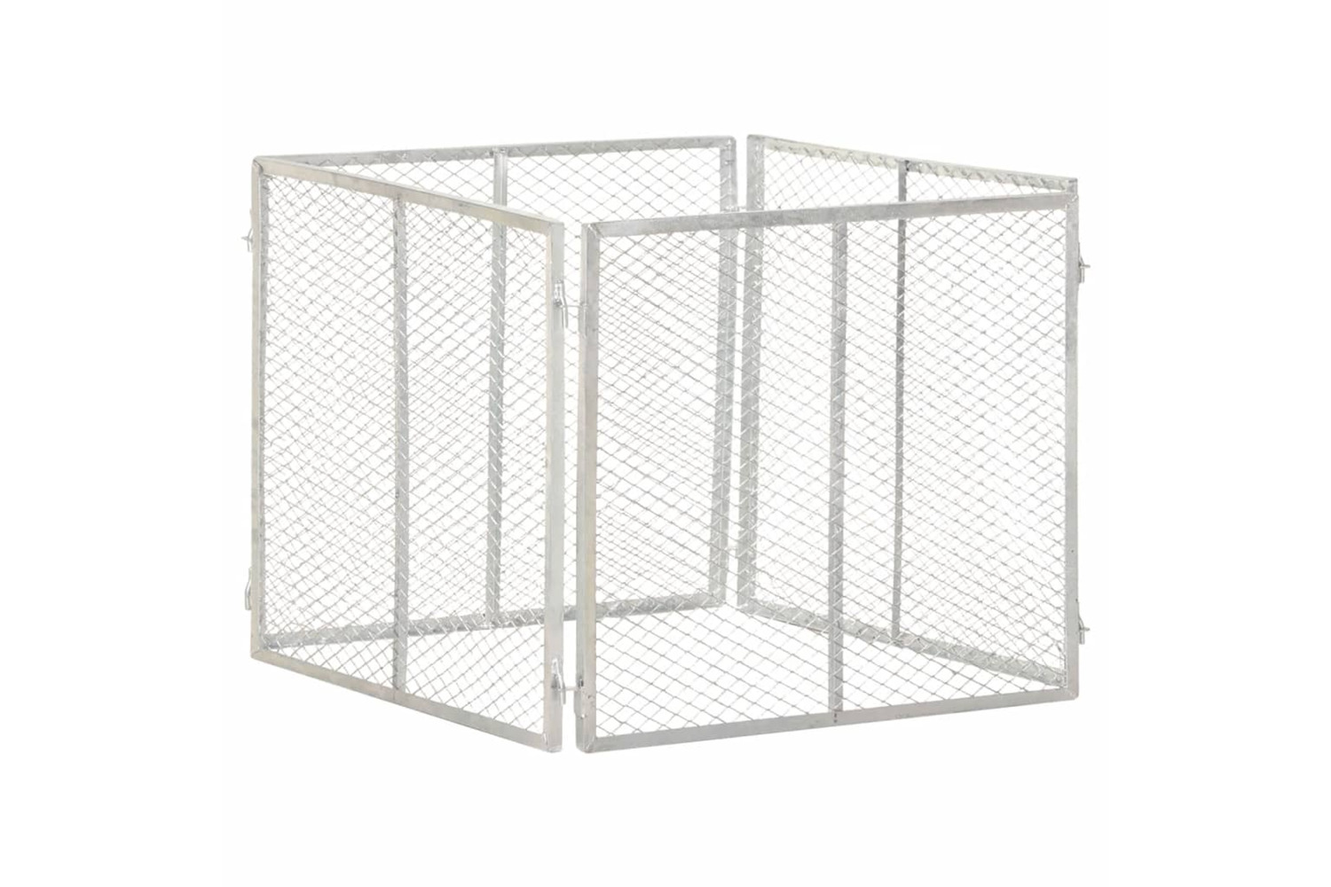 vidaXL 146149 Garden Composter 85x85x70cm Galvanised Iron