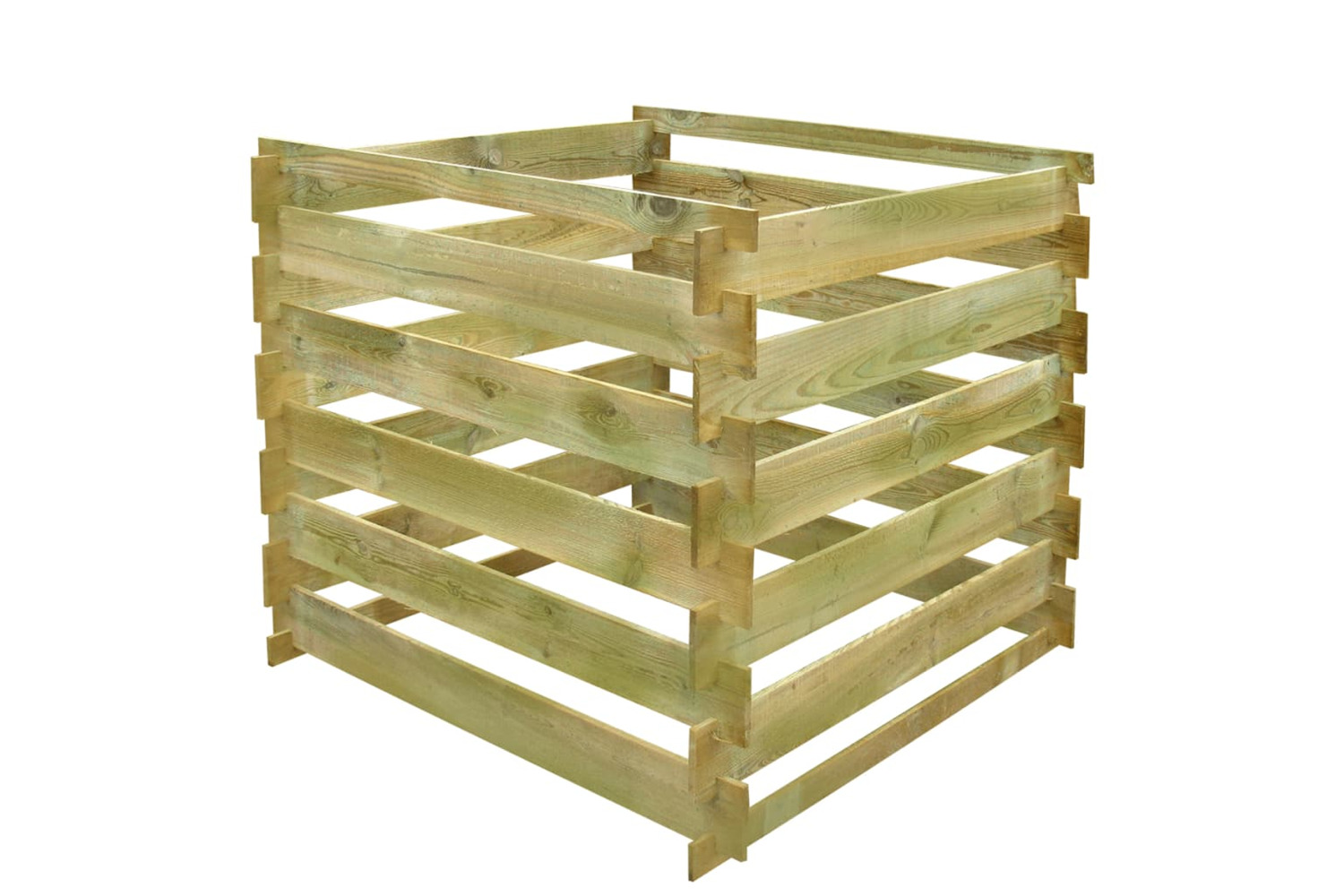 vidaXL 41656 Slatted Compost Bin 0.54 M3 Square Wood